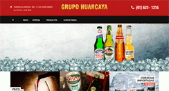 Desktop Screenshot of grupohuarcaya.com