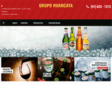 Tablet Screenshot of grupohuarcaya.com